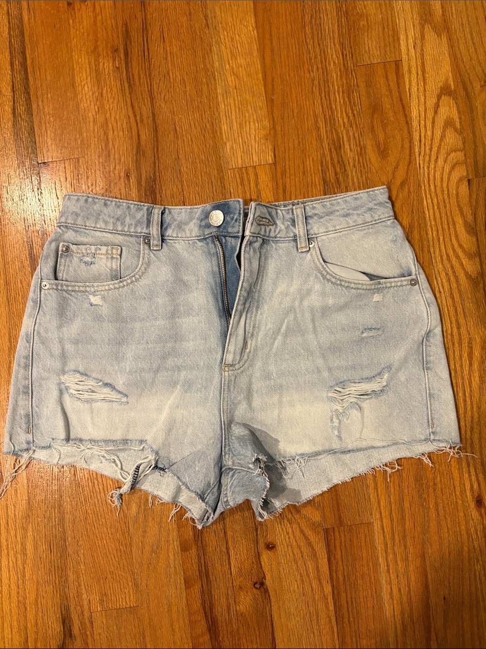 Light Wash Garage Denim Women's Shorts